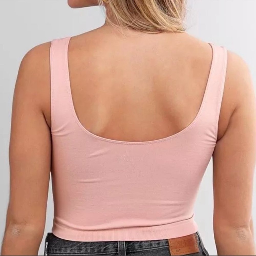 NWT 💕 Free People Intimately scoop neck top in ballet pink - Picture 3 of 5